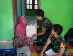 Taruna Akmil Tingkat II Praktek Binter di Kecamatan Tempuran