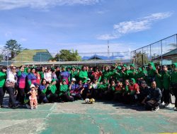 Persit KCK Cabang XXXV Kodim 1710/Mimika Gelar Lomba Voli, Peringati Hari Ibu
