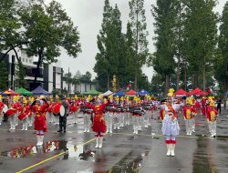 HUT ke-74 Korps Ajudan Jenderal TNI AD Dimeriahkan Dengan Gebyar Drumband