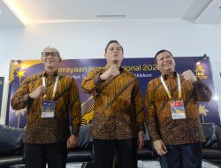 Apresiasi Jurnalis, Ketua Umum Panitia Natal Nasional 2024 Thomas Djiwandono Sambangi Media Center