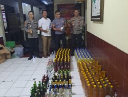 Patroli KRYD Polresta Magelang Berhasil Amankan Ratusan Botol Miras