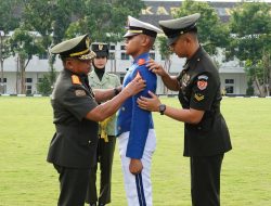 Upacara Kenaikan Pangkat Prajurit Taruna ke Kopral Tauna TP. 2024/2025.