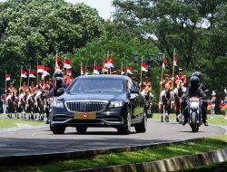 GSCL Akademi Militer Sambut Kedatangan Presiden Turki