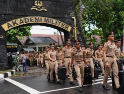 Apel Pemberangkatan Cuti Taruna Dipimpin Damentar Akmil