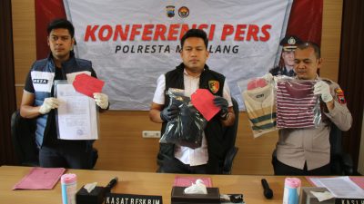 Konferensi Pers : Polresta Magelang Tangkap Pelaku Intimidasi dan Kekerasan di Pasar Muntilan