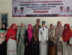 Ike Rahmawati Resmi Dilantik Sebagai Kepala Desa Sumberjaya Kecamatan Tambun Selatan Kabupaten Bekasi