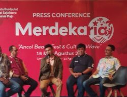 Ruben Onsu Hadiri Press Conference “Merdekaria Ancol Beach Fest & Culture Wave” di Resto Ombak Laut