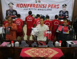 Satresnarkoba Polresta Magelang Ungkap Kasus Sabu,Amankan 7 Tersangka dan Ratusan Gram Barang Bukti