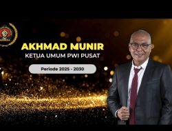 Ahmad Munir Ktua Umum Terpilih PWI Pusat Periode 2025 – 2030
