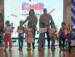 Lomba Mewarnai Meriahkan Hari Lalu Lintas Bhayangkara ke-70 di Magelang