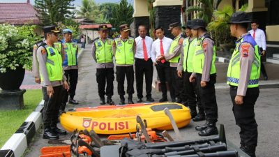 MAGELANG SIAGA BENCANA! Polresta Magelang Gelar Apel Kesiapsiagaan