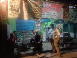 Bhabinkamtibmas Kranji Polsek Bekasi Barat Giatkan Patroli Sat. Kamling