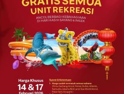 Ancol Rayakan Valentine & Imlek 2026, Satu Tiket Untuk Semua Wahana Dengan Tiket Terusan Rp150.000 Bebas Masuk Seluruh Unit Rekreasi