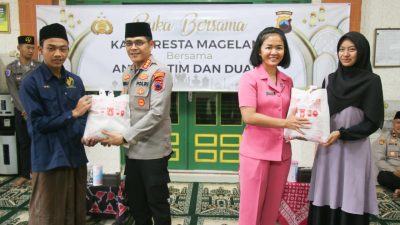Wujud Kepedulian di Bulan Ramadan Polresta Magelang Gelar Buka Puasa Bersama Yatim dan Dhuafa