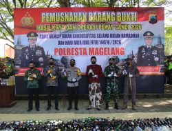 Menjelang Lebaran, Polresta Magelang Musnahkan Ribuan Botol Miras Hasil Operasi Setahun Terakhir