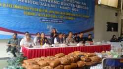Pengungkapan dan Pemusnahan 712 KG Barang Bukti Narkoba Periode Januari – Maret 2026