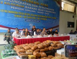 Pengungkapan dan Pemusnahan 712 KG Barang Bukti Narkoba Periode Januari – Maret 2026