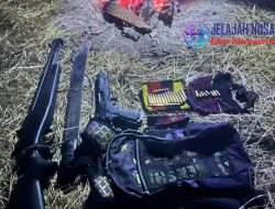 Senjata Api Campuran di Distrik Wame DiamankanTim Patroli Pengintaian Koops TNI Habema