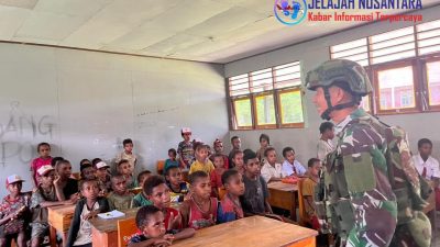 Melalui Program Papua Pintar TNI Tanamkan Wawasan Kebangsaan