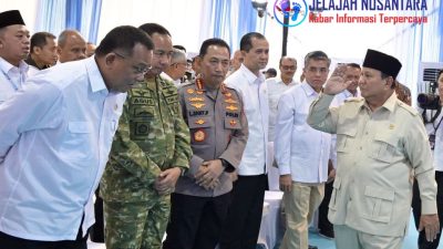 Jenderal TNI Agus Subiyanto Dampingi Presiden RI Pada Kegiatan Penyerahan Hasil Kerja Satgas PKH