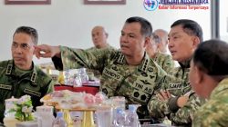 Jenderal TNI Tandyo Budi R Dampingi Menhan RI Tinjau Yonif TP 808/Mbaham Matta di Papua Barat