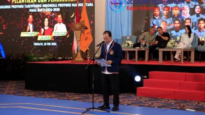 Ketum PBTI Letjen TNI Richard Tampubolon Lantik Pengurus Provinsi Taekwondo Indonesia Maluku Utara 2026-2030