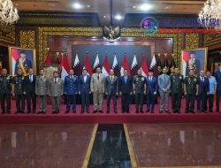 Jenderal TNI Agus Subiyanto Dampingi Menhan RI Terima Kunjungan Wakil Perdana Menteri sekaligus Menteri Negara Urusan Pertahanan Qatar