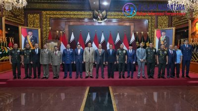 Jenderal TNI Agus Subiyanto Dampingi Menhan RI Terima Kunjungan Wakil Perdana Menteri sekaligus Menteri Negara Urusan Pertahanan Qatar