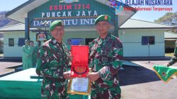 Korps Rapot Pindah Satuan dan Penerimaan Personel Baru Digelar Kodim 1714/Puncak Jaya