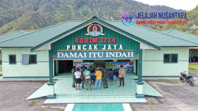 Nobar Piala Dunia 2026 Digelar Kodim 1714/Puncak Jaya Bersama Masyarakat
