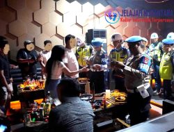 Tegakkan Disiplin dan Jaga Marwah Institusi Pomau Lanud Sjamsudin Noor Bersama Polri Razia THM