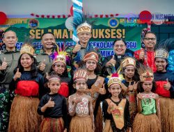 Sekian Lama Beribadah di Teras, Kini Anak-anak Papua Memiliki Gedung Sekolah Minggu Permanen