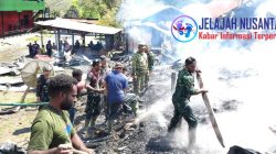 Reaksi Cepat Kodim 1714/Puncak Jaya Bantu Pemadaman Kebakaran di Kota Mulia