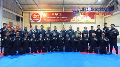 Team Karate INKAI Dilepas Ketua Umum PP INKAI Laksda TNI Ivan Yulivan ke Kejuaraan Dunia Karate SEAKF di Vietnam