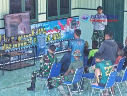 Nobar Pertandingan Piala Dunia 2026 Digelar Kodim 1714/Puncak Jaya di Kab. Puncak Jaya