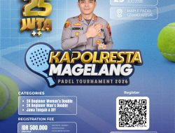 Kapolresta Magelang Padel Tournament 2026 Siap Digelar, Dorong Sportivitas dan Perkembangan Olahraga Padel di Jawa Tengah–DIY