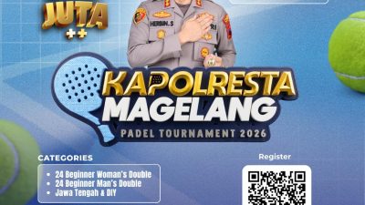 Kapolresta Magelang Padel Tournament 2026 Siap Digelar, Dorong Sportivitas dan Perkembangan Olahraga Padel di Jawa Tengah–DIY