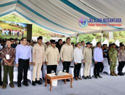 Jenderal TNI Agus Subiyanto Hadiri Peresmian Lima Bendungan oleh Presiden RI
