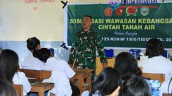 TMMD ke -129 Kodim 1505/Tidore Bekali Pelajar dengan Wawasan Kebangsaan