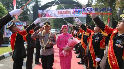 Sertijab Kapolresta Magelang Diwarnai Tradisi Penyambutan dan Pelepasan