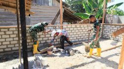 Rumah Layak Huni untuk Warga Kurang Mampu di Wasile Tengah Dibangun Satgas TMMD ke-129 Kodim 1505/Tidore