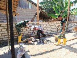 Rumah Layak Huni untuk Warga Kurang Mampu di Wasile Tengah Dibangun Satgas TMMD ke-129 Kodim 1505/Tidore