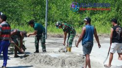 Dari Terbengkalai Jadi Kebanggaan, Satgas TMMD Rehab Lapangan Bola Voli