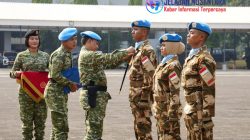 Kepulangan Satgas Kizi TNI Kontingen Garuda XX-V MONUSCO Disambut Panglima TNI