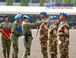 Kepulangan Satgas Kizi TNI Kontingen Garuda XX-V MONUSCO Disambut Panglima TNI