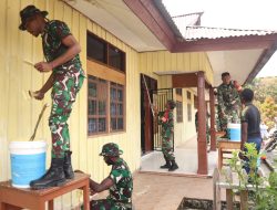 Kodim 1714/PJ Gelar Karya Bakti Merah Putih SMP Negeri 1 Mulia Kab. Puncak Jaya