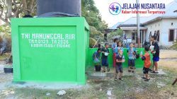 Anak-Anak Girang di Tengah Air Bersih, Bukti Nyata TMMD Hadir untuk Warg