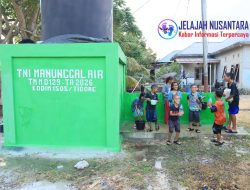Anak-Anak Girang di Tengah Air Bersih, Bukti Nyata TMMD Hadir untuk Warg