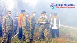 Pemadaman Kebakaran Hutan dan Lahan di Kalimantan Selatan Dipimpin Langsung Oleh Komandan Lanud Sjamsudin Noor