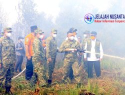 Pemadaman Kebakaran Hutan dan Lahan di Kalimantan Selatan Dipimpin Langsung Oleh Komandan Lanud Sjamsudin Noor